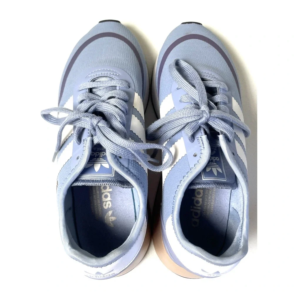 Women's Adidas Shoes Sneakers 8.5‎ Originals N-5923 Chalk Blue & White Stripes